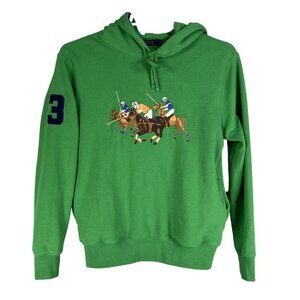 Polo Ralph Lauren Men S Embroidered 3 Pony Polo Player Graphic Hoodie Sweatshirt